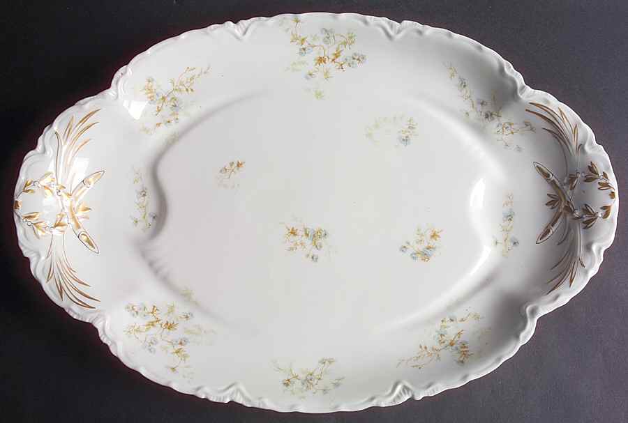 Schleiger 459H 17" Oval Serving Platter by Haviland-1