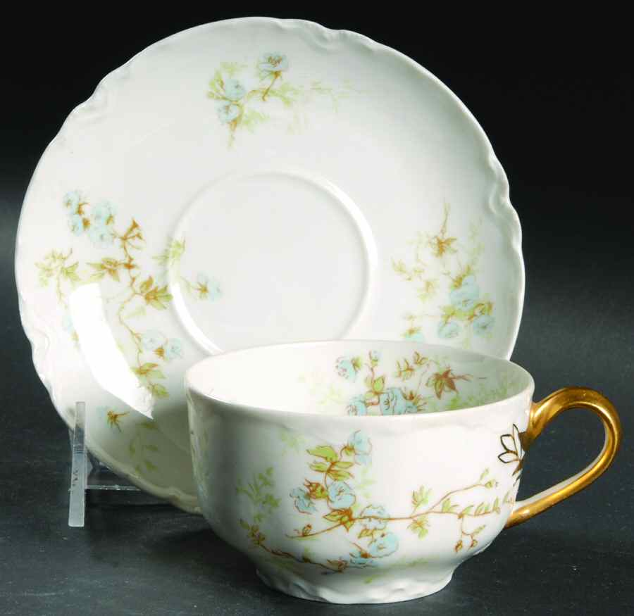 Schleiger 459H Flat Cup & Saucer Set by Haviland-1