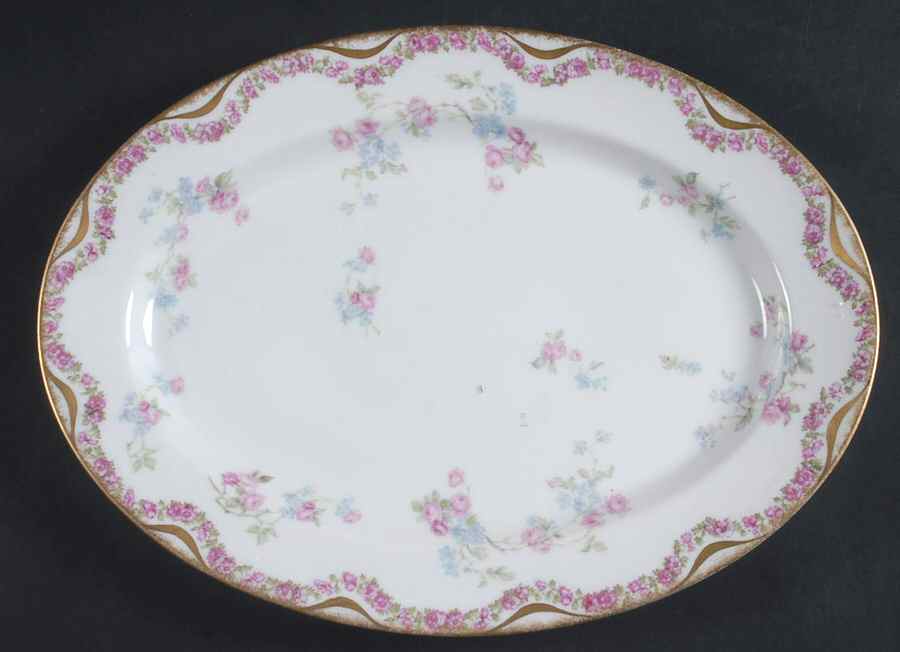 Schleiger 461b 13" Oval Serving Platter by Haviland-1