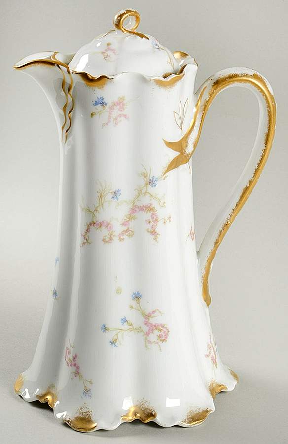 Schleiger 463 Chocolate Pot & Lid by Haviland-1