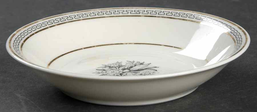 Greek Key Fruit/Dessert (Sauce) Bowl by Haviland-1