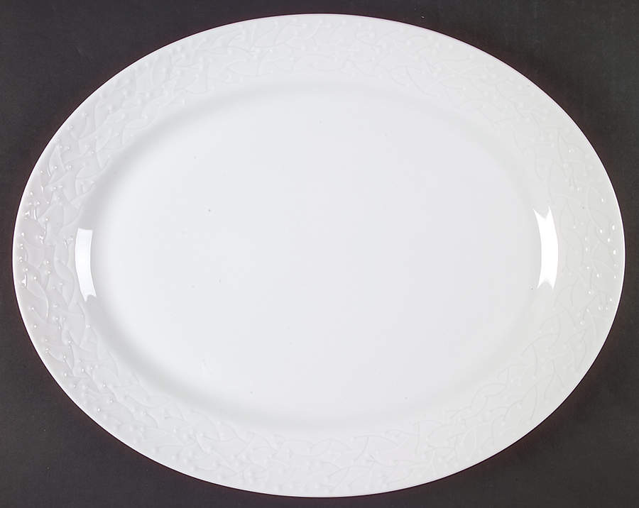 Provence Blanc 15" Oval Serving Platter by Haviland-1