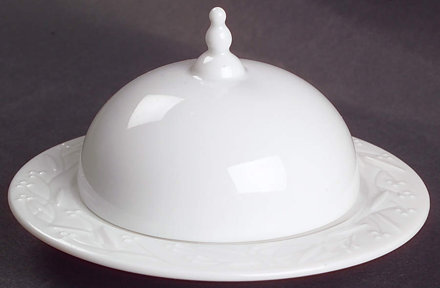 Provence Blanc Round Covered Butter by Haviland-1