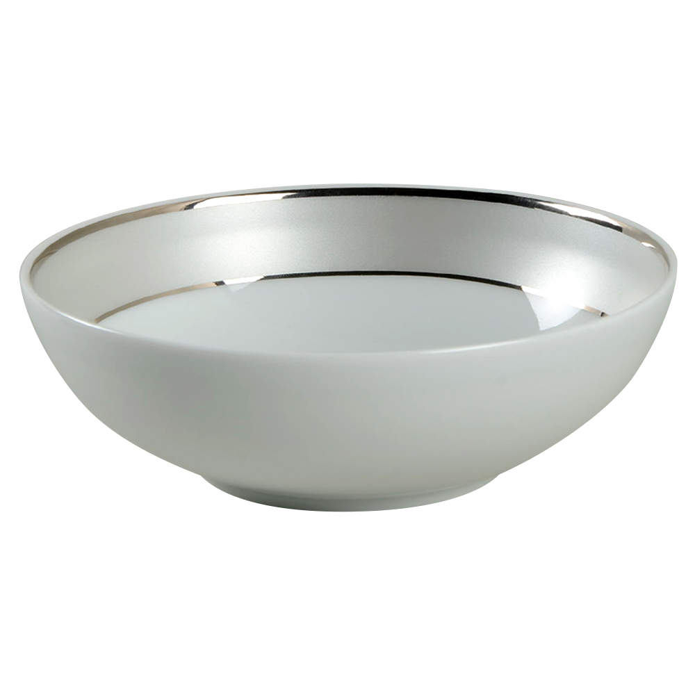 Clair de Lune (No Arches, Gray Matte Rim) Coupe Cereal Bowl by Haviland-1