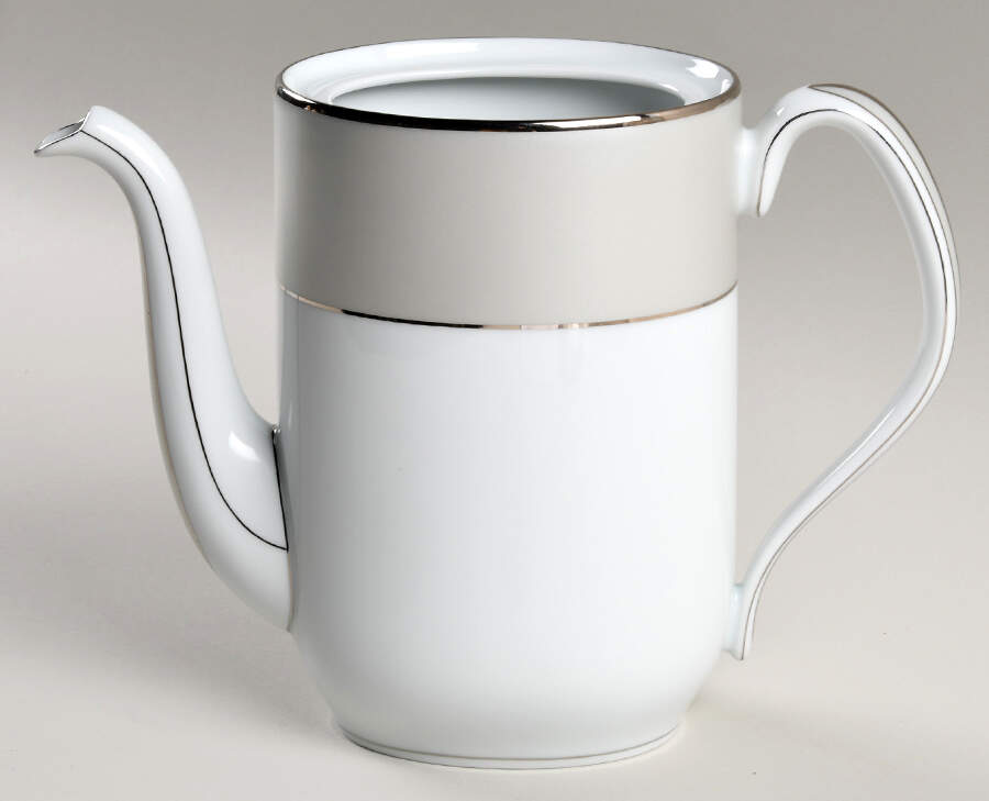 Clair de Lune (No Arches, Gray Matte Rim) Coffee Pot No Lid by Haviland-1