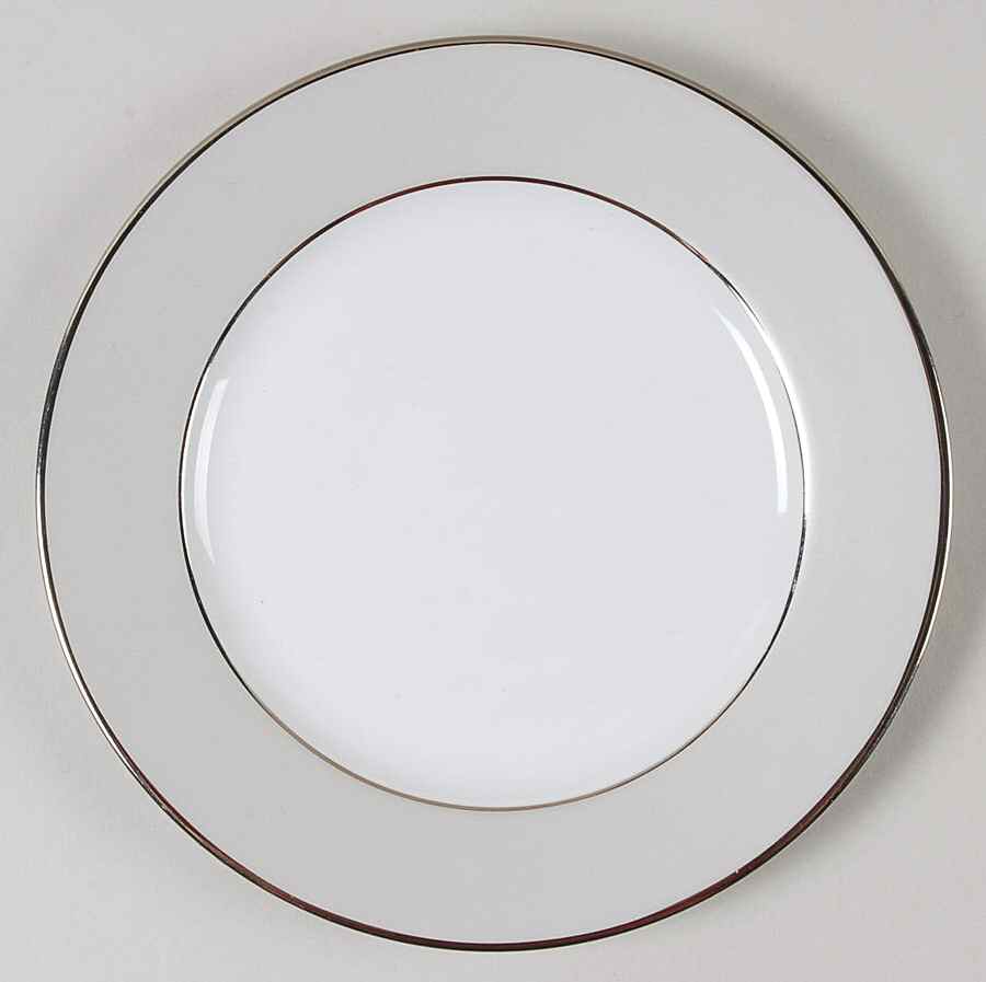 Clair de Lune (No Arches, Gray Matte Rim) Salad Plate by Haviland-1
