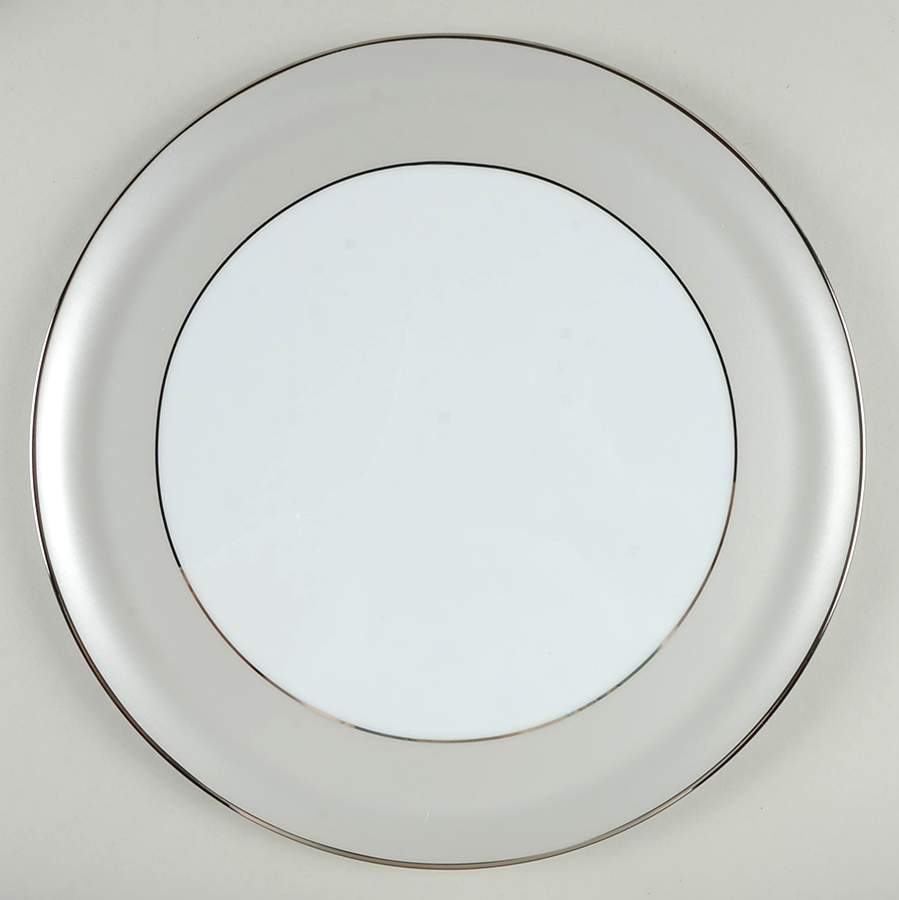 Clair de Lune (No Arches, Gray Matte Rim) Cake Plate by Haviland-1
