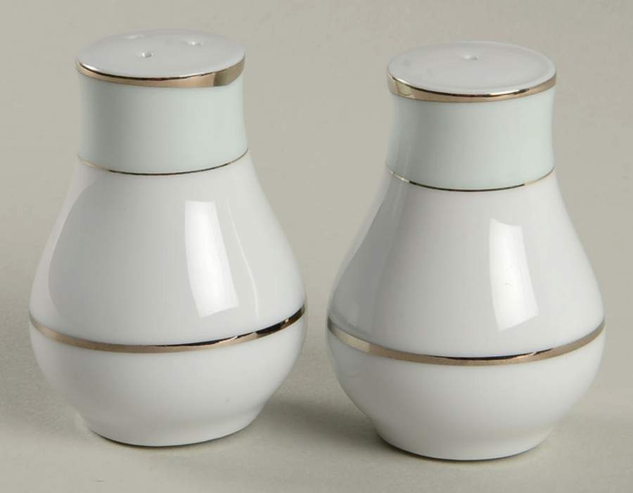 Illusion Celadon (Menthe) Salt & Pepper Set by Haviland-1