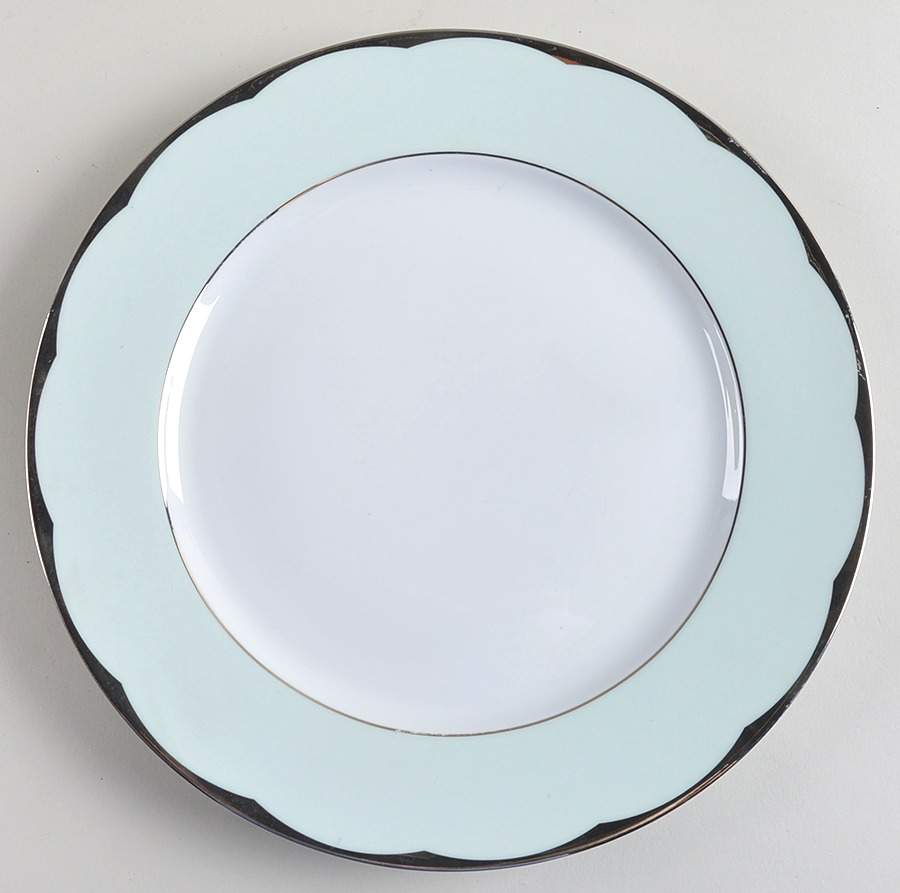 Illusion Celadon (Menthe) Dinner Plate by Haviland-1