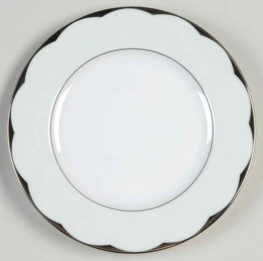 Illusion Celadon (Menthe) Bread & Butter Plate by Haviland-1