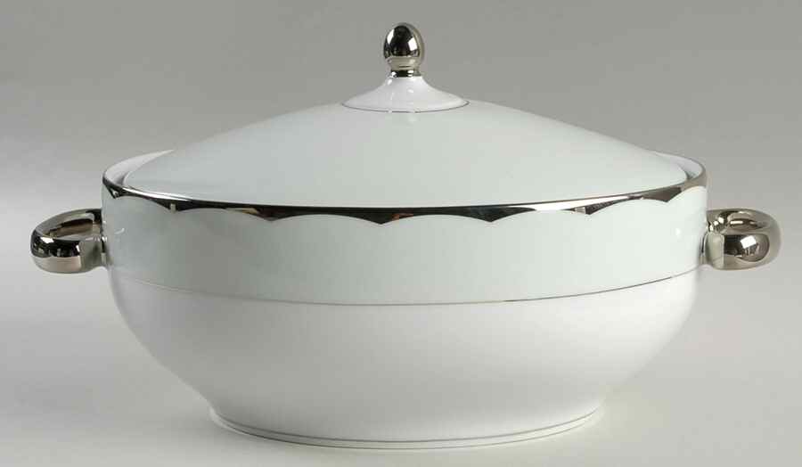 Illusion Celadon (Menthe) Tureen &  Lid by Haviland-1