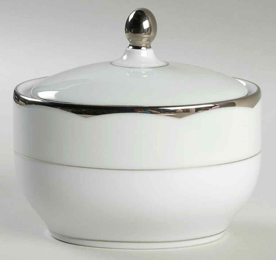 Illusion Celadon (Menthe) Sugar Bowl & Lid by Haviland-1