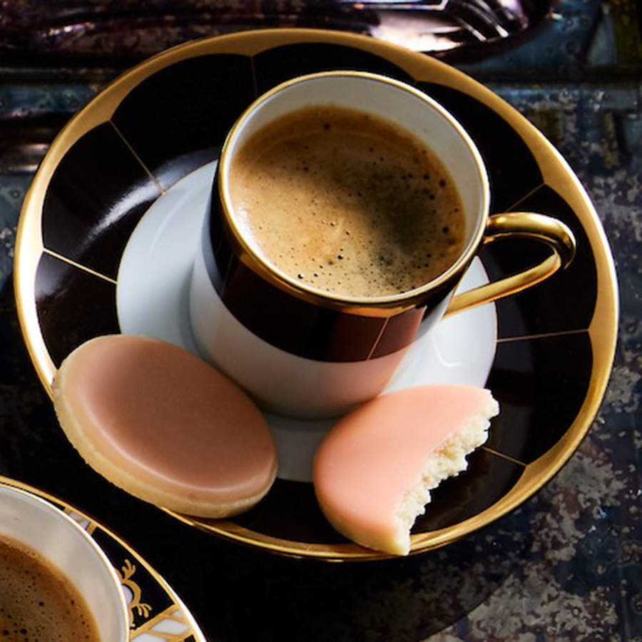 Illusion Chocolat Flat Demitasse Cup & Saucer Set by Haviland-1