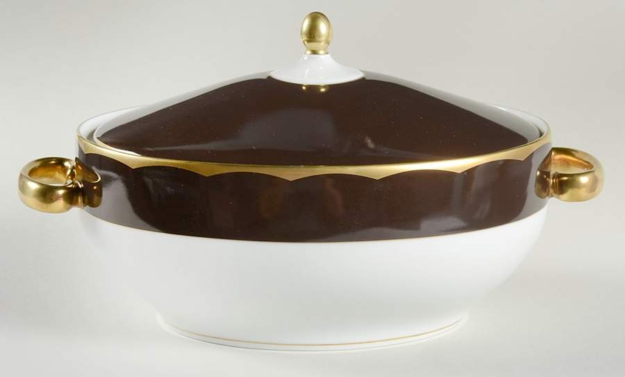 Illusion Chocolat Tureen &  Lid by Haviland-1