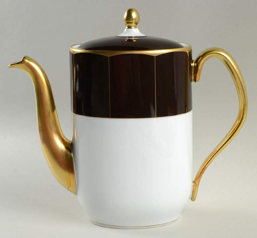 Illusion Chocolat Coffee Pot & Lid by Haviland-1