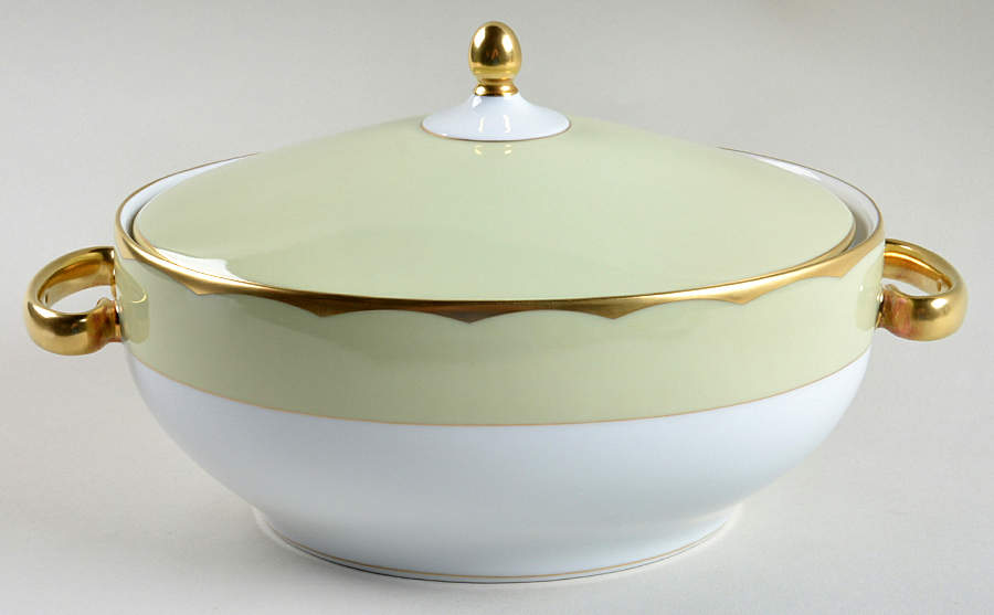 Illusion Endive (Anis) Oval Tureen & Lid by Haviland-1