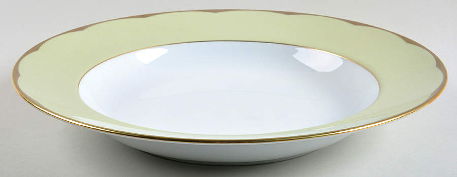 Illusion Endive (Anis) Deep Round Platter by Haviland-1