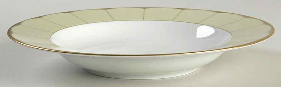 Illusion Endive (Anis) Large Rim Soup Bowl by Haviland-1