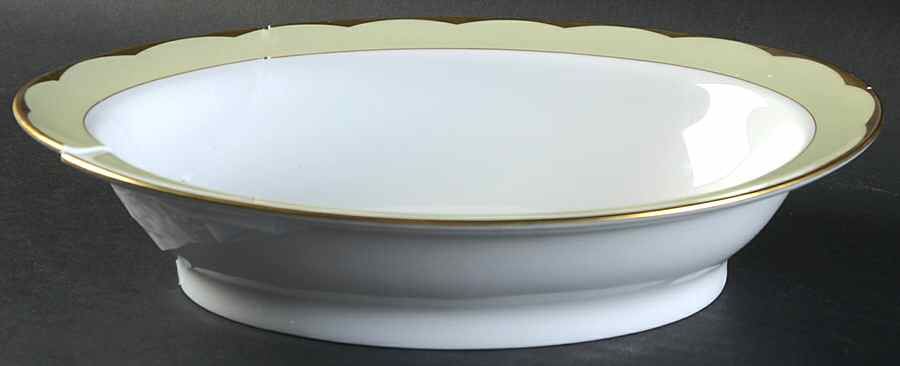 Illusion Endive (Anis) 9" Oval Vegetable Bowl by Haviland-1