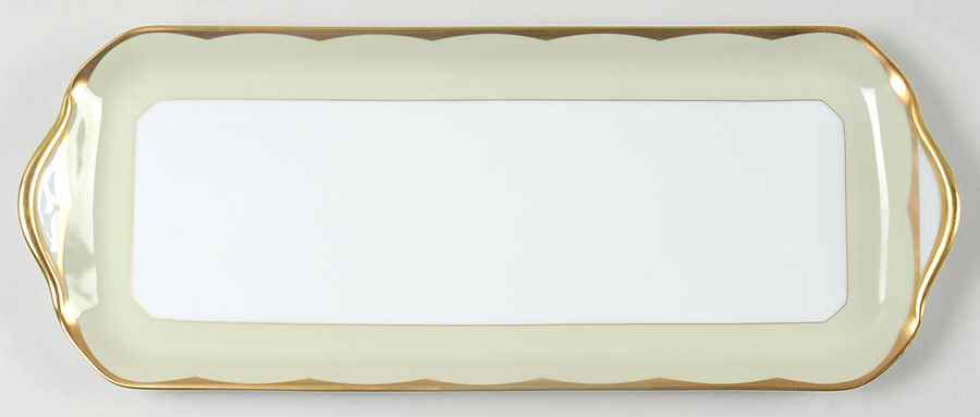 Illusion Endive (Anis) Oblong Cake Plate by Haviland-1
