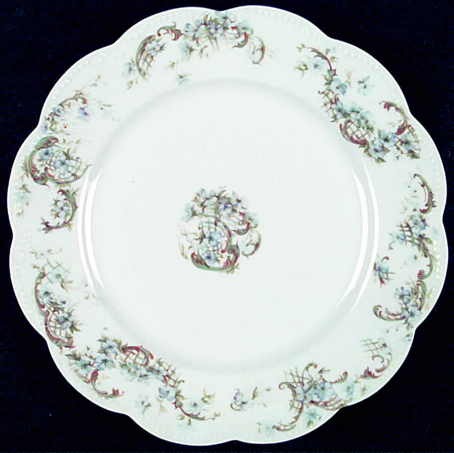Schleiger 489e Dinner Plate by Haviland-1