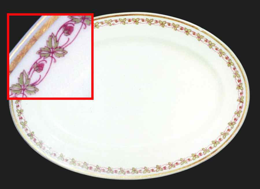 Schleiger 555 14" Oval Serving Platter by Haviland-1