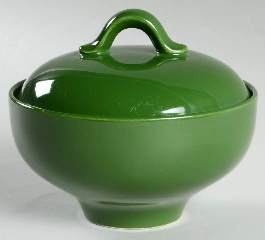Dundee Plaid Sugar Bowl & Lid by Homer Laughlin -1