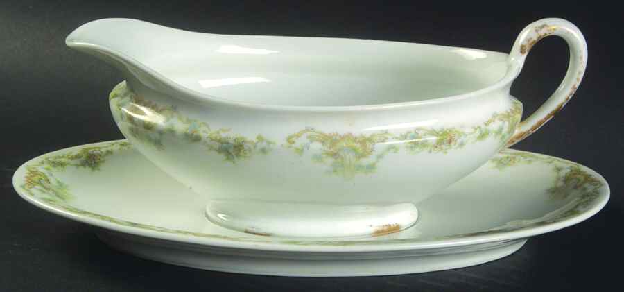 Schleiger 599f Gravy Boat & Underplate by Haviland-1