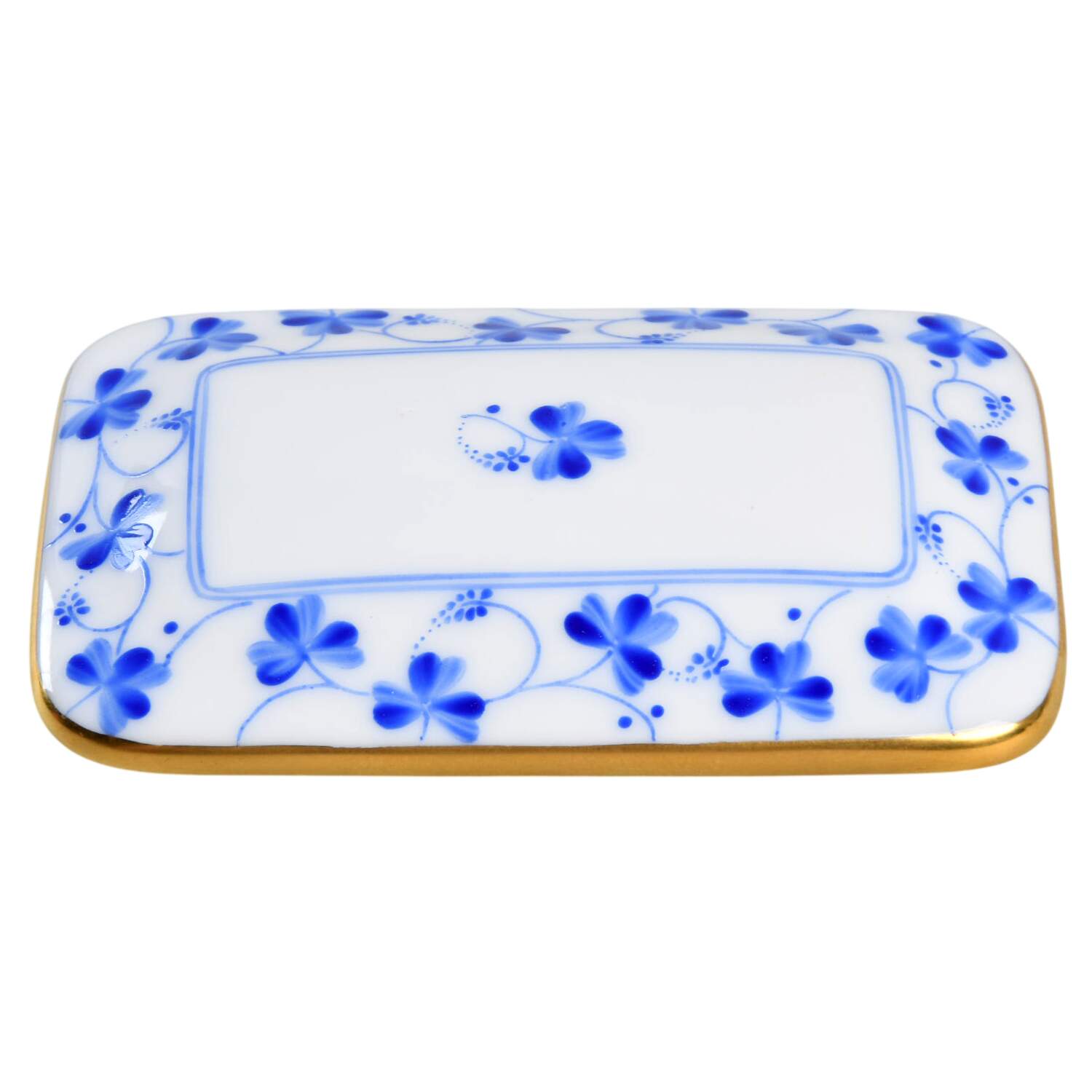 Rachael (Newer) Lid for 3" Rectangular Box by Herend-1