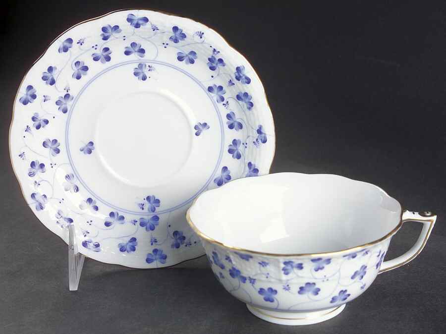 Rachael (Newer) Footed Cup & Saucer Set by Herend-1