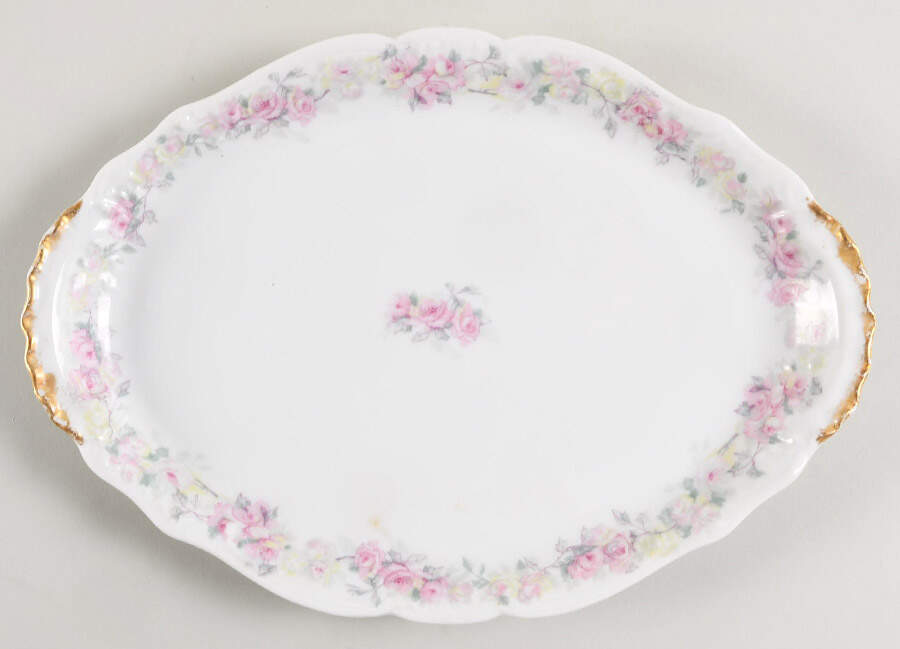 Schleiger 608b 11" Oval Serving Platter by Haviland-1
