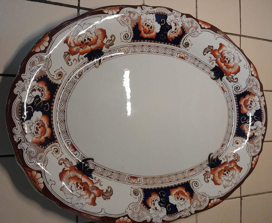 Davenport 12" Oval Serving Platter by Hollinshead & Kirkham-1