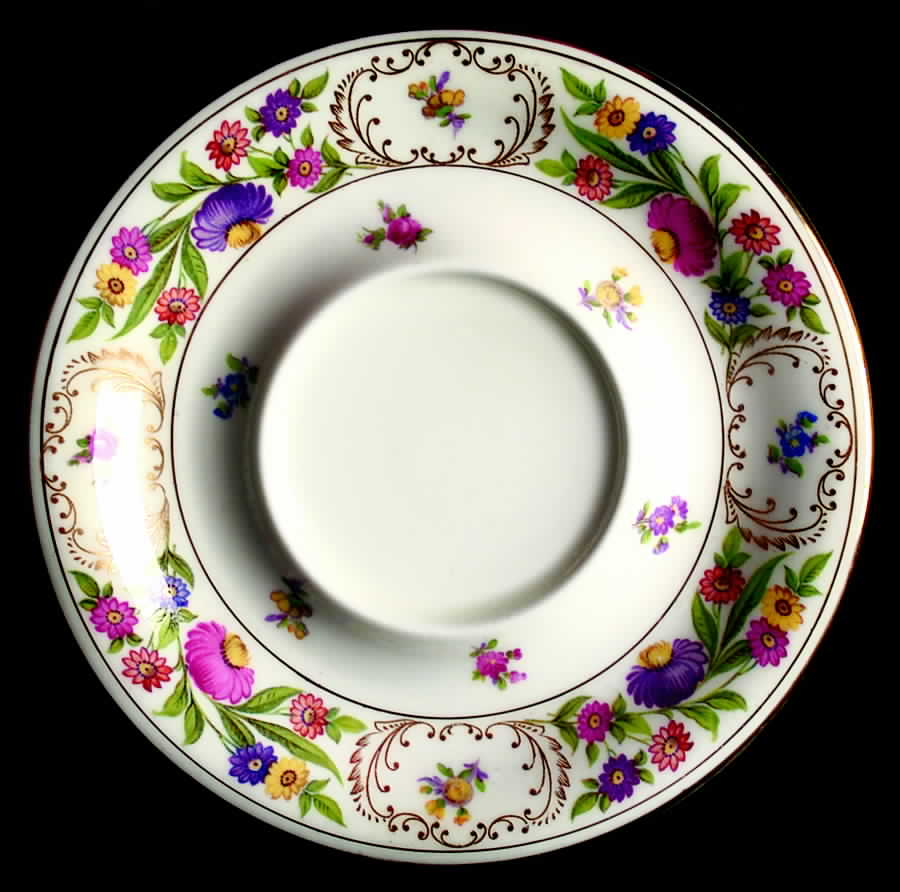 Dresden Sprays (Smooth) Saucer for Cream Soup Bowl by Hammersley-1