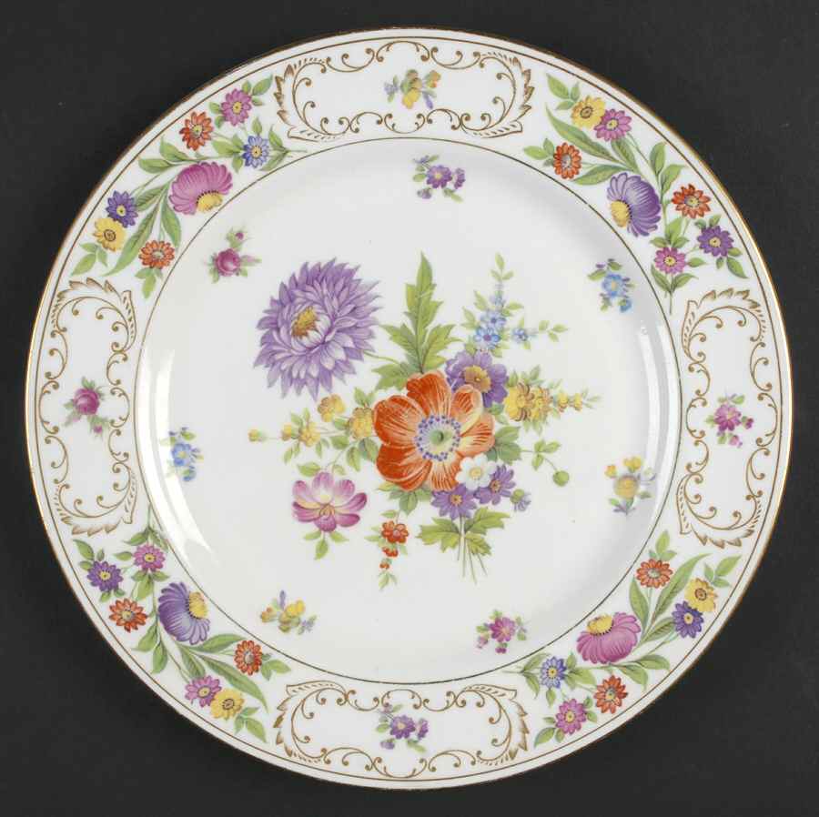 Dresden Sprays (Smooth) Dinner Plate by Hammersley-1