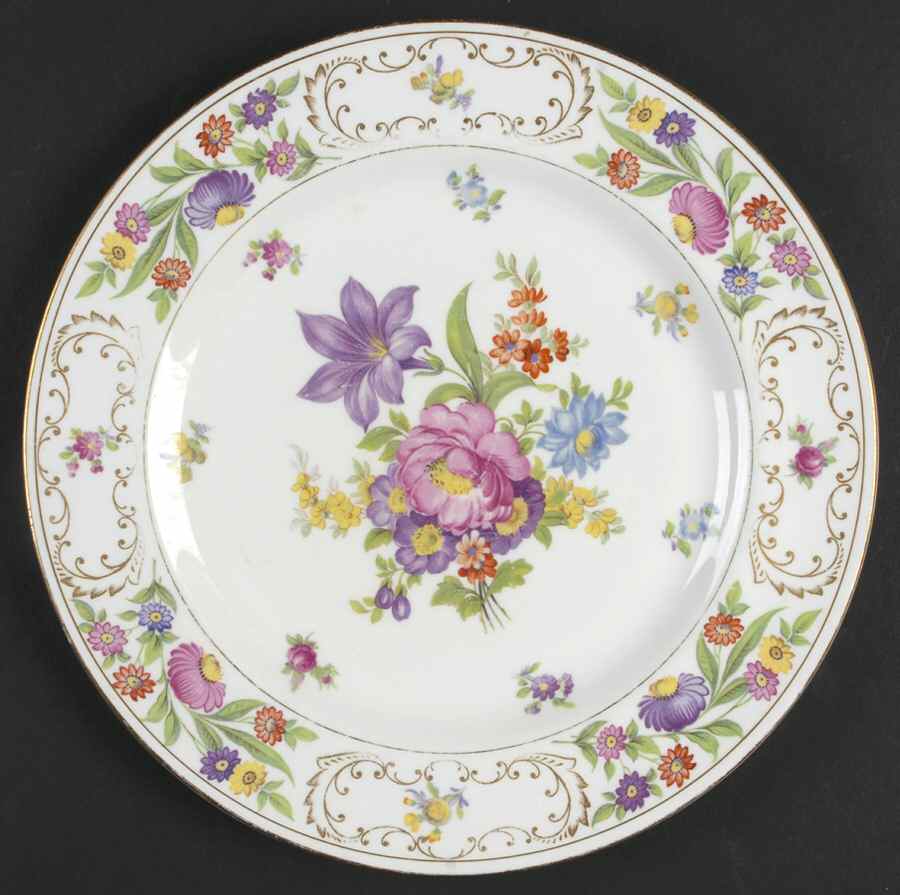 Dresden Sprays (Smooth) Dinner Plate by Hammersley-1