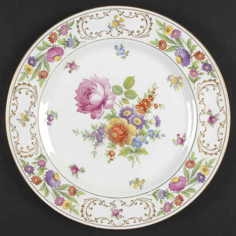 Dresden Sprays (Smooth) Dinner Plate by Hammersley-1