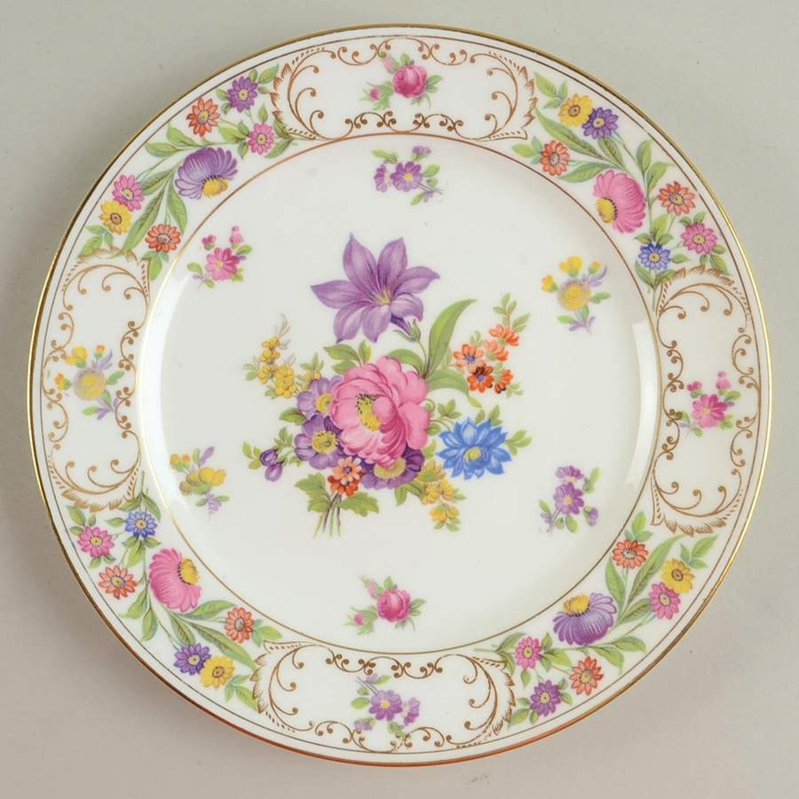 Dresden Sprays (Smooth) Salad Plate by Hammersley-1