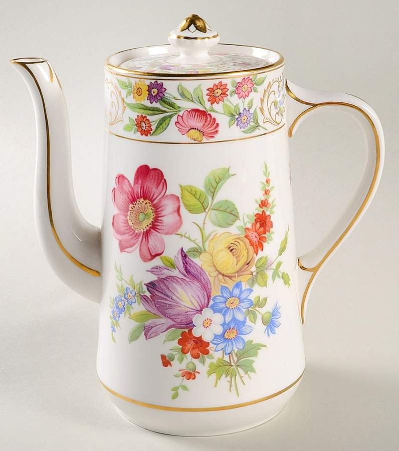 Dresden Sprays (Smooth) Coffee Pot & Lid by Hammersley-1