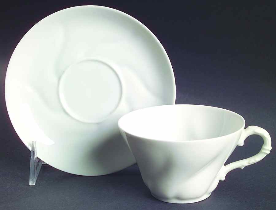 Schleiger 640 Flat Cup & Saucer Set by Haviland-1