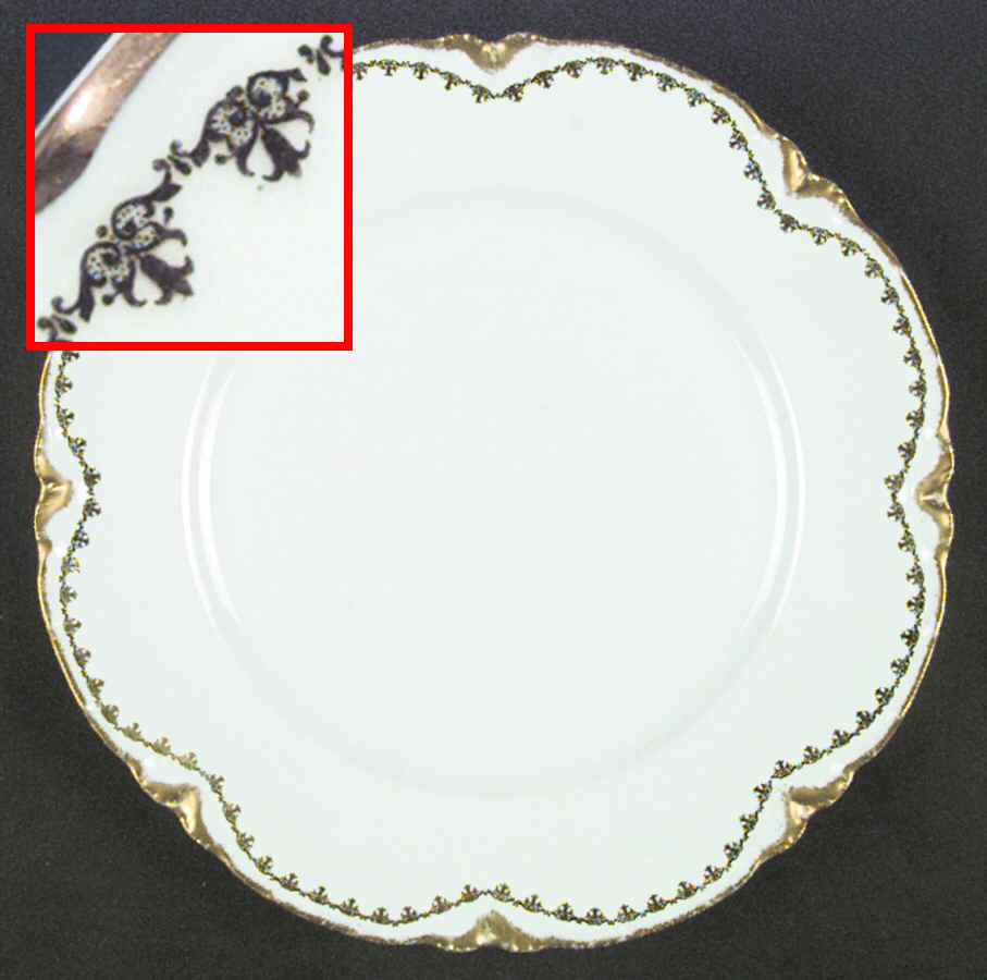 Schleiger 647 Dinner Plate by Haviland-1