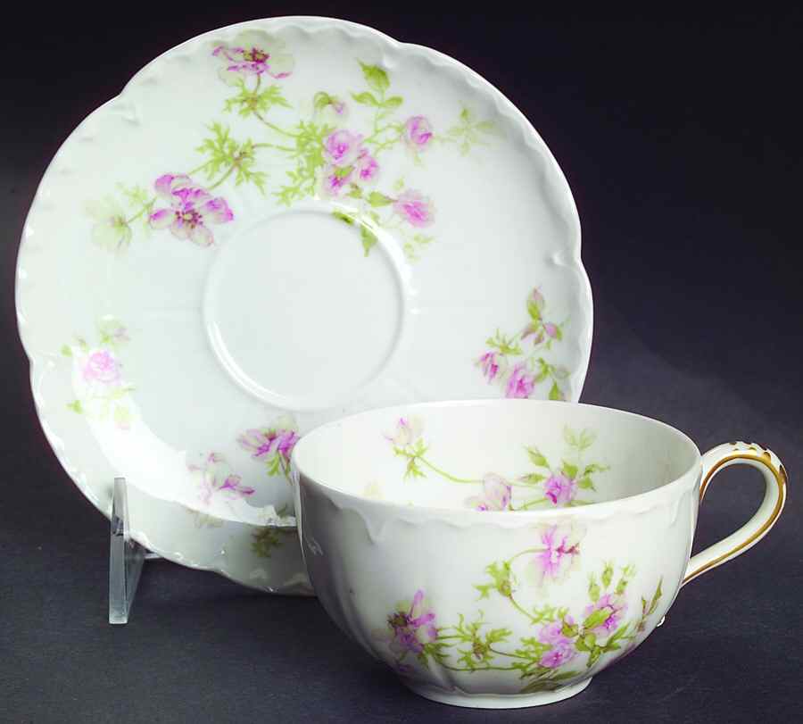 Schleiger 660d Flat Cup & Saucer Set by Haviland-1