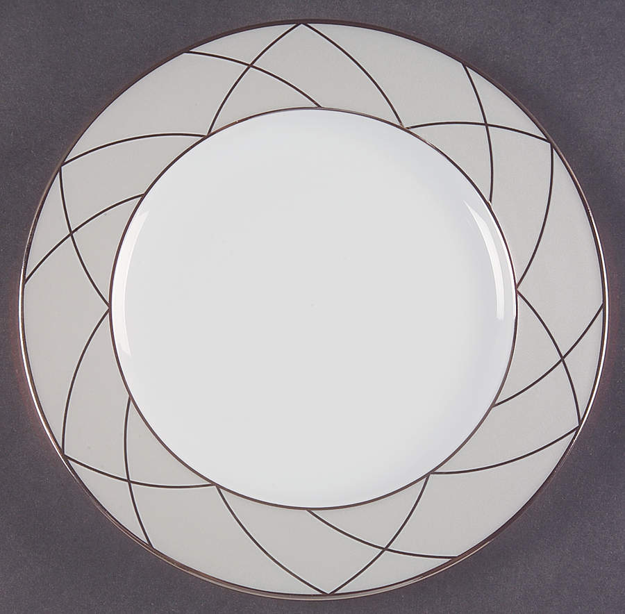 Clair De Lune (Platinum Arches) Salad Plate by Haviland-1