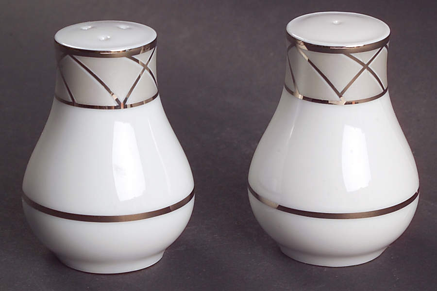 Clair De Lune (Platinum Arches) Salt & Pepper Set by Haviland-1