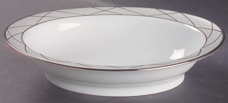 Clair De Lune (Platinum Arches) 9" Oval Vegetable Bowl by Haviland-1