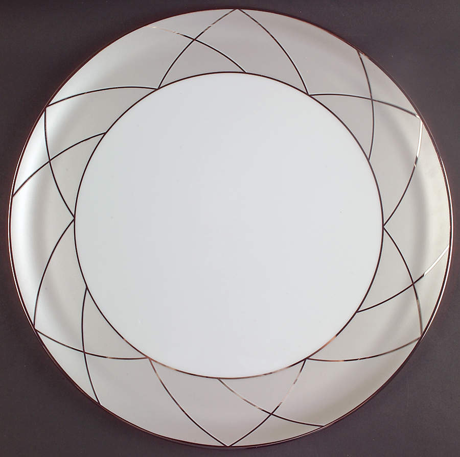 Clair De Lune (Platinum Arches) Cake Plate by Haviland-1