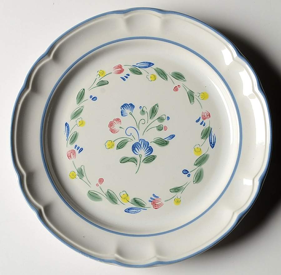 Floral Expressions (Japan, Floral Center) Salad Plate by Hearthside-1
