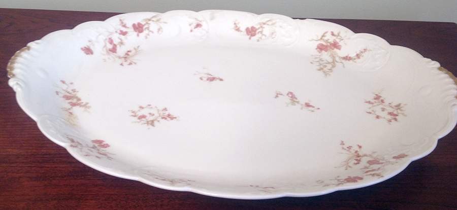 Schleiger 668 14" Oval Serving Platter by Haviland-1