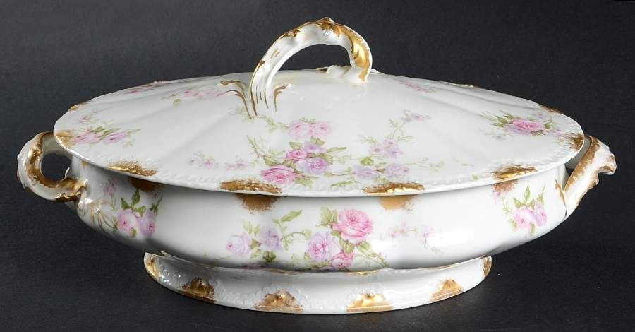 Schleiger 137-3 Oval Covered Vegetable by Haviland-1