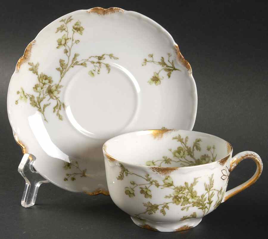 Schleiger 670D Flat Cup & Saucer Set by Haviland-1