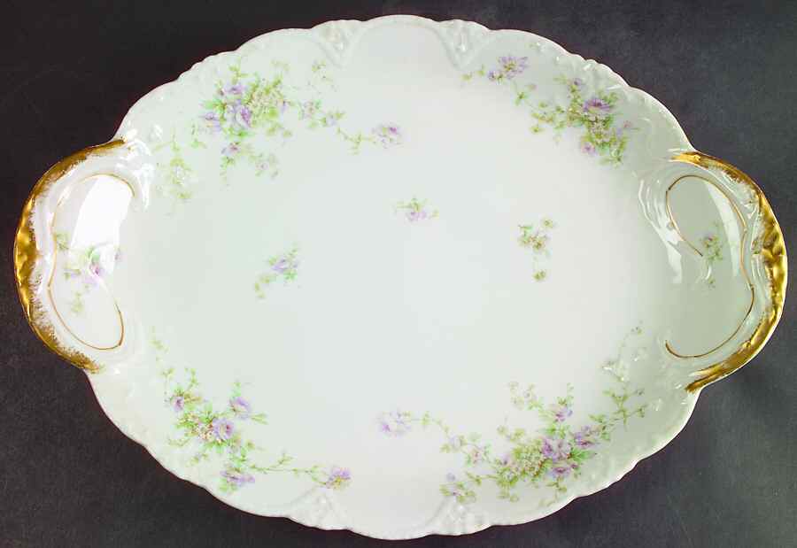 Schleiger 840g 16" Oval Serving Platter by Haviland-1
